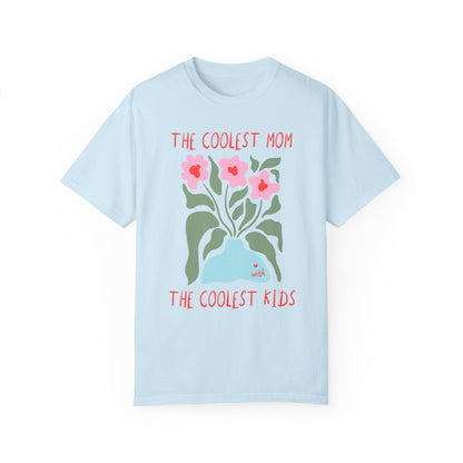 Funny Mom Tee Shirt with Flowers