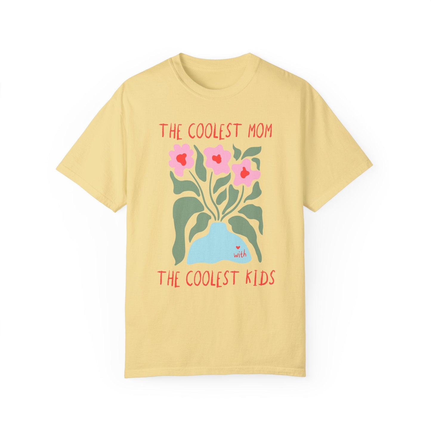 Funny Mom Tee Shirt with Flowers