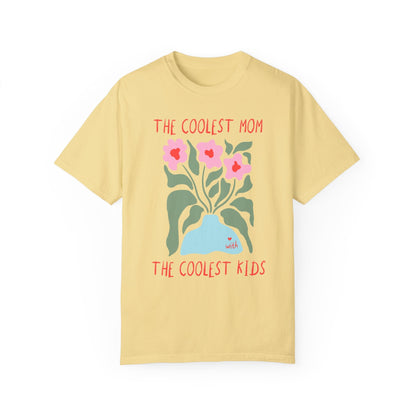 Funny Mom Tee Shirt with Flowers