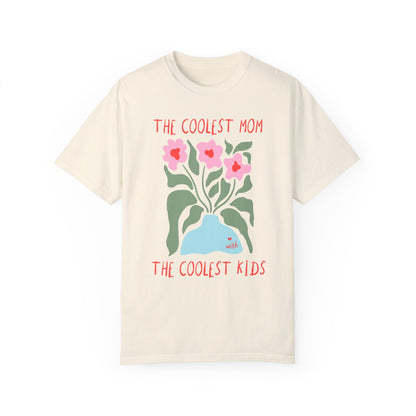 Funny Mom Tee Shirt with Flowers