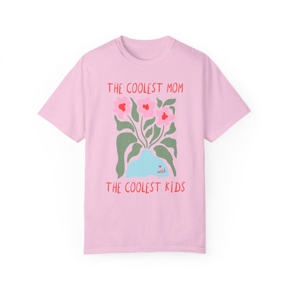 Funny Mom Tee Shirt with Flowers