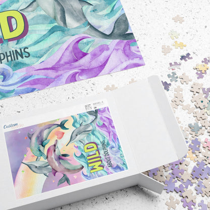 Funny Ocean Puzzle for Dolphin Lover: Wild About Dolphins
