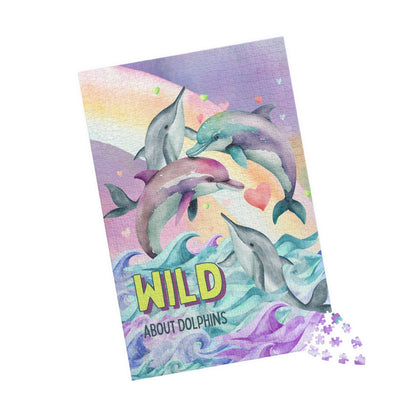 Funny Ocean Puzzle for Dolphin Lover: Wild About Dolphins