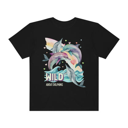 Funny Ocean Shirt for Dolphin Lover: Wild About Dolphins