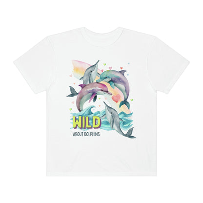 Funny Ocean Shirt for Dolphin Lover: Wild About Dolphins