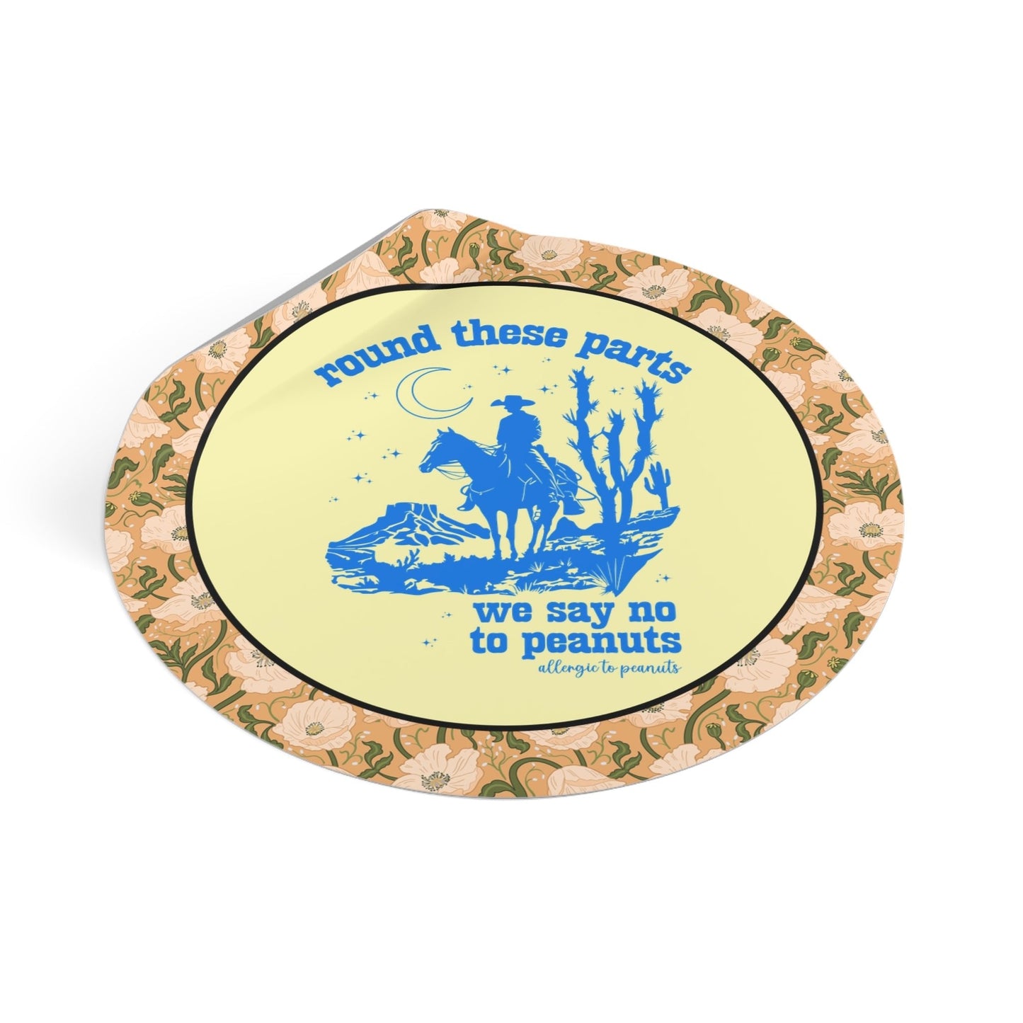 Funny Peanut Allergy Sticker
