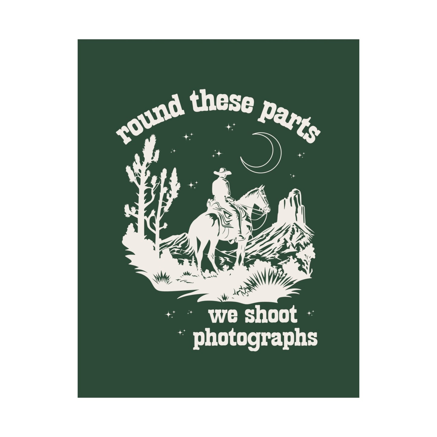We Shoot Photographs: Poster Print