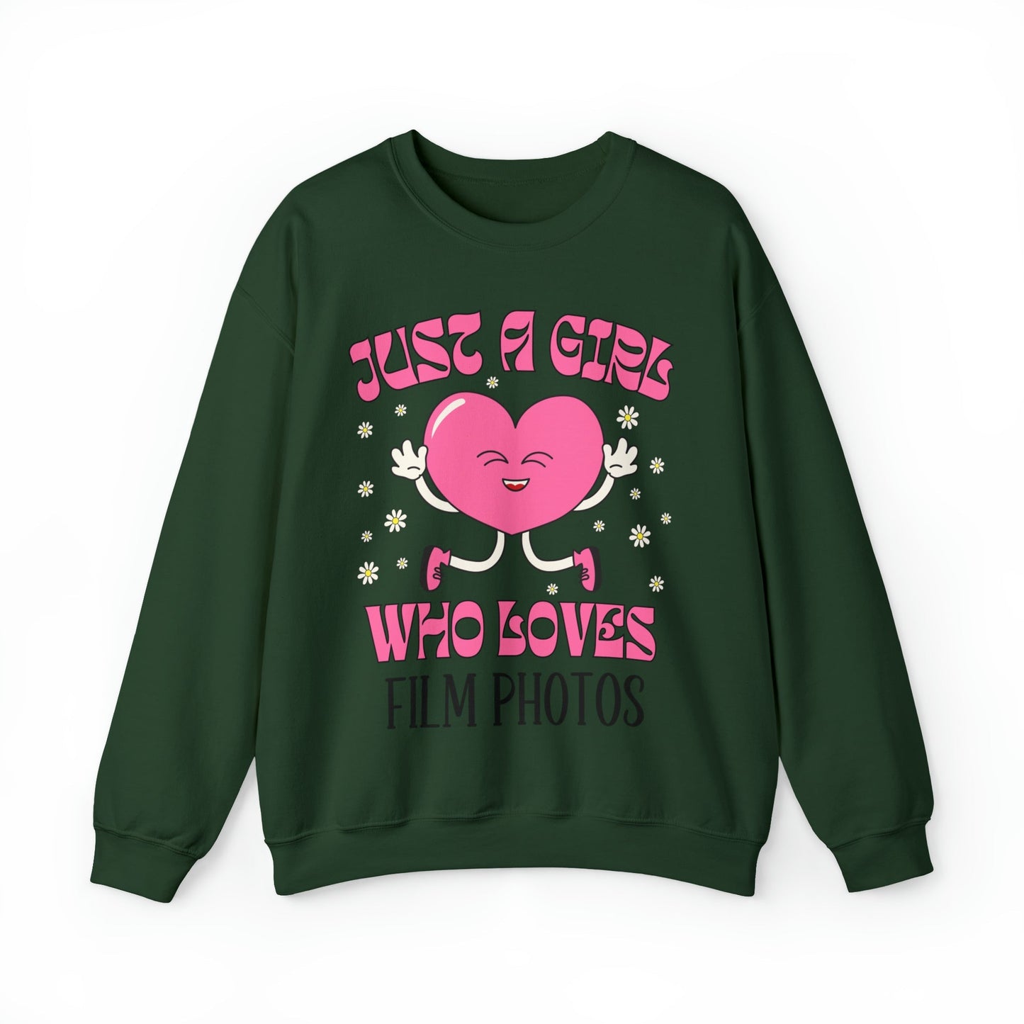 Funny Photographer Sweatshirt for Film Photographer: Cute Retro Heart