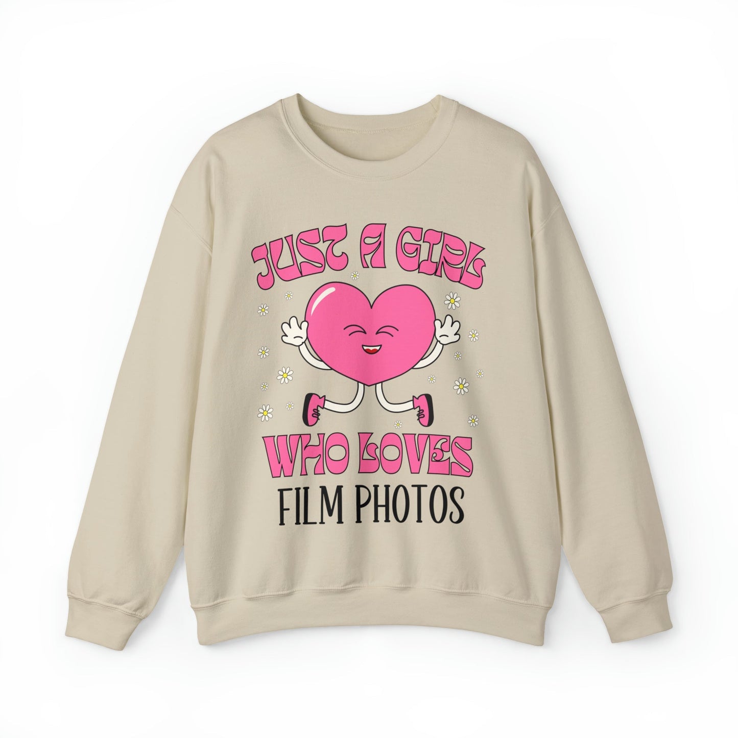 Funny Photographer Sweatshirt for Film Photographer: Cute Retro Heart
