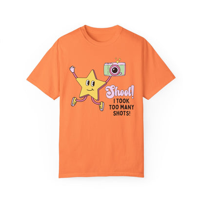 Too Many Shots Photographer Tee