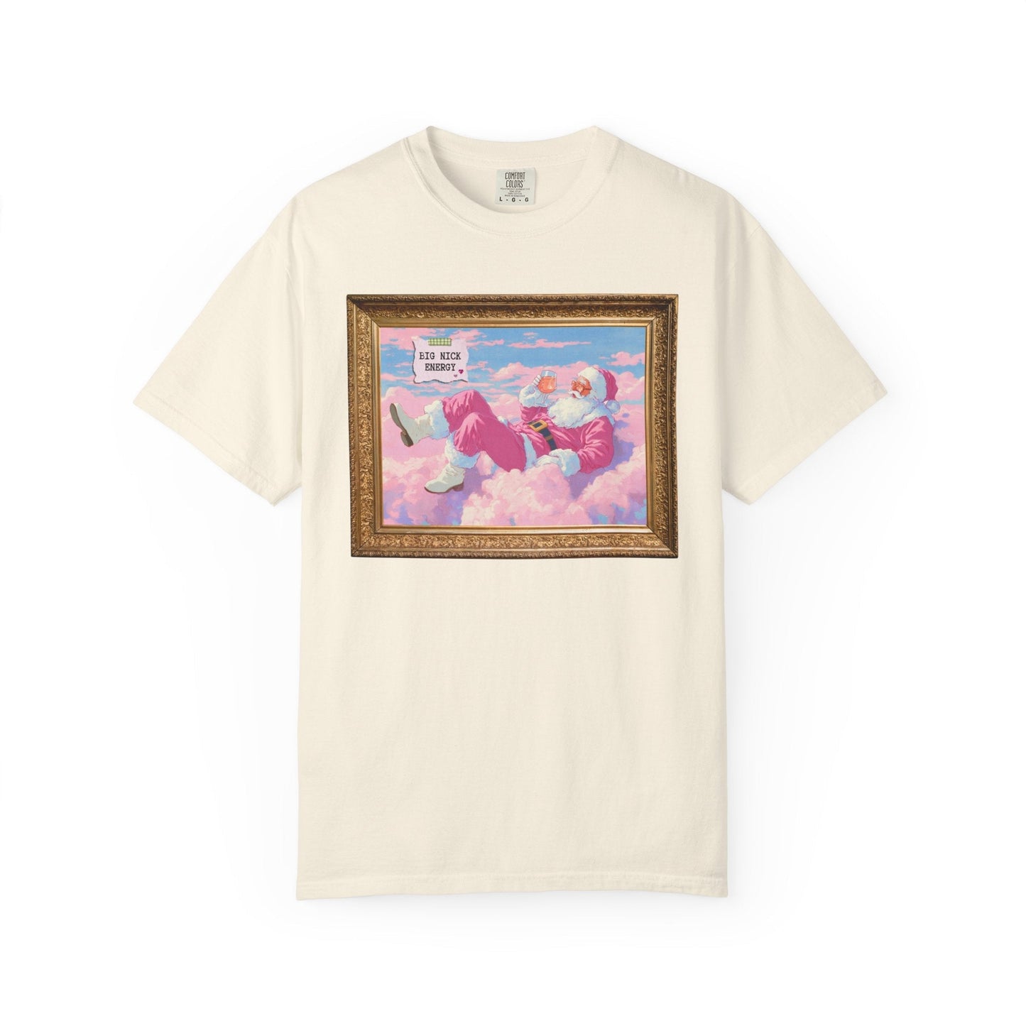 Funny Pink Santa Tee Shirt: Big Nick Energy