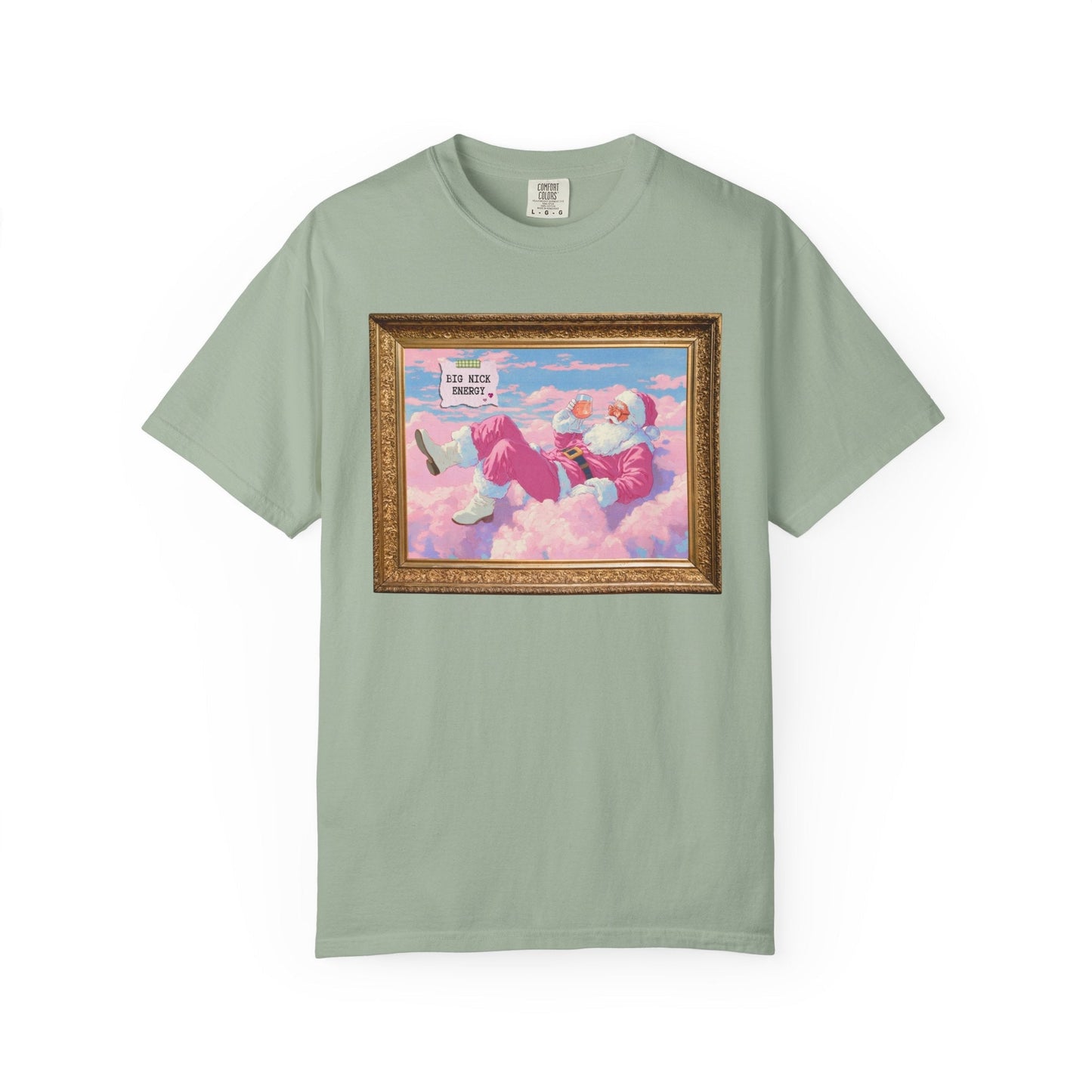Funny Pink Santa Tee Shirt: Big Nick Energy