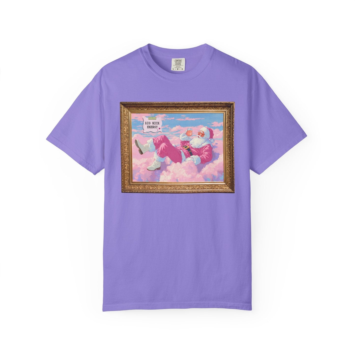 Funny Pink Santa Tee Shirt: Big Nick Energy