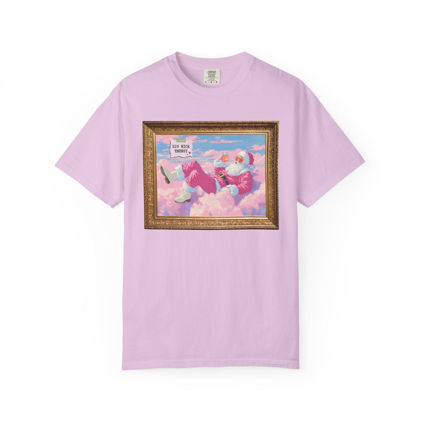 Funny Pink Santa Tee Shirt: Big Nick Energy