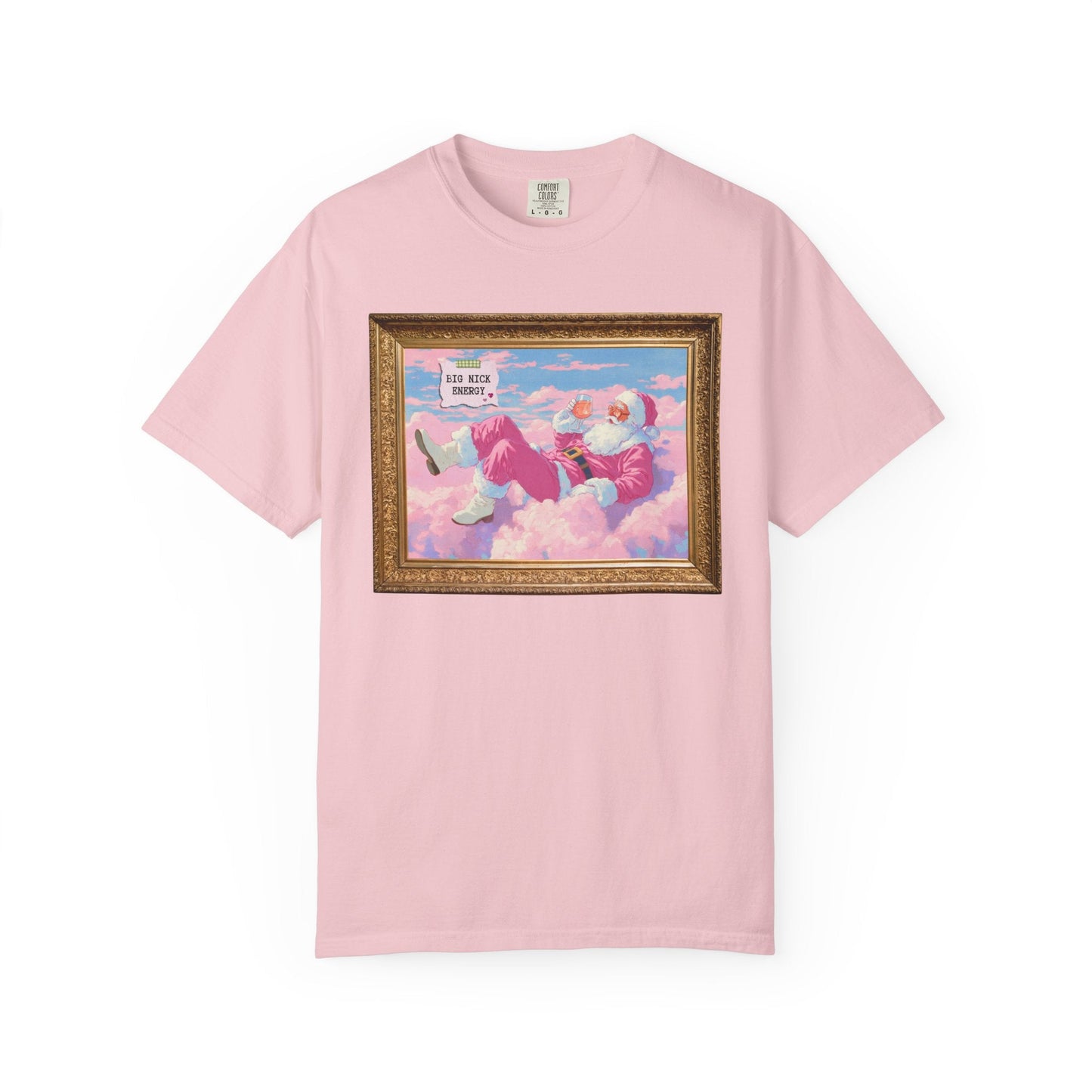Funny Pink Santa Tee Shirt: Big Nick Energy