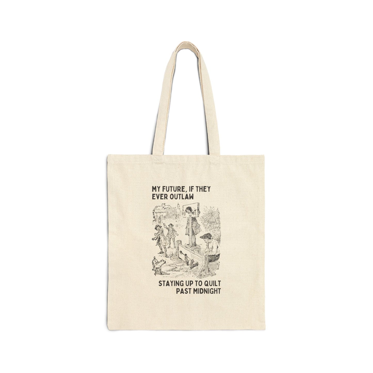 Funny Quilting Tote Bag