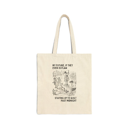 Funny Quilting Tote Bag