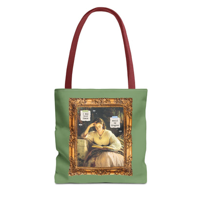 Funny Romantasy Reader Tote Bag for Bookworm Who Loves Dragons