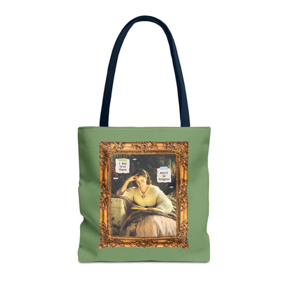 Funny Romantasy Reader Tote Bag for Bookworm Who Loves Dragons