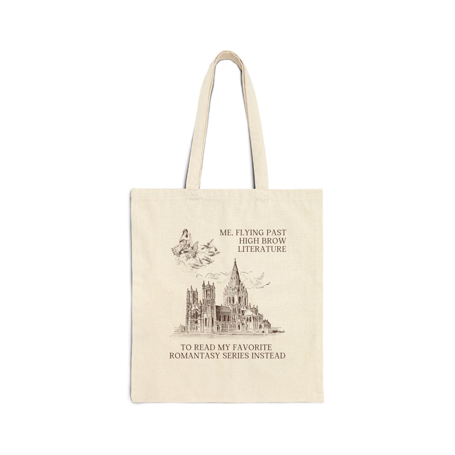 Funny Romantasy Tote Bag: Silly Bookish Tote for Reader Who Loves Fantasy Books