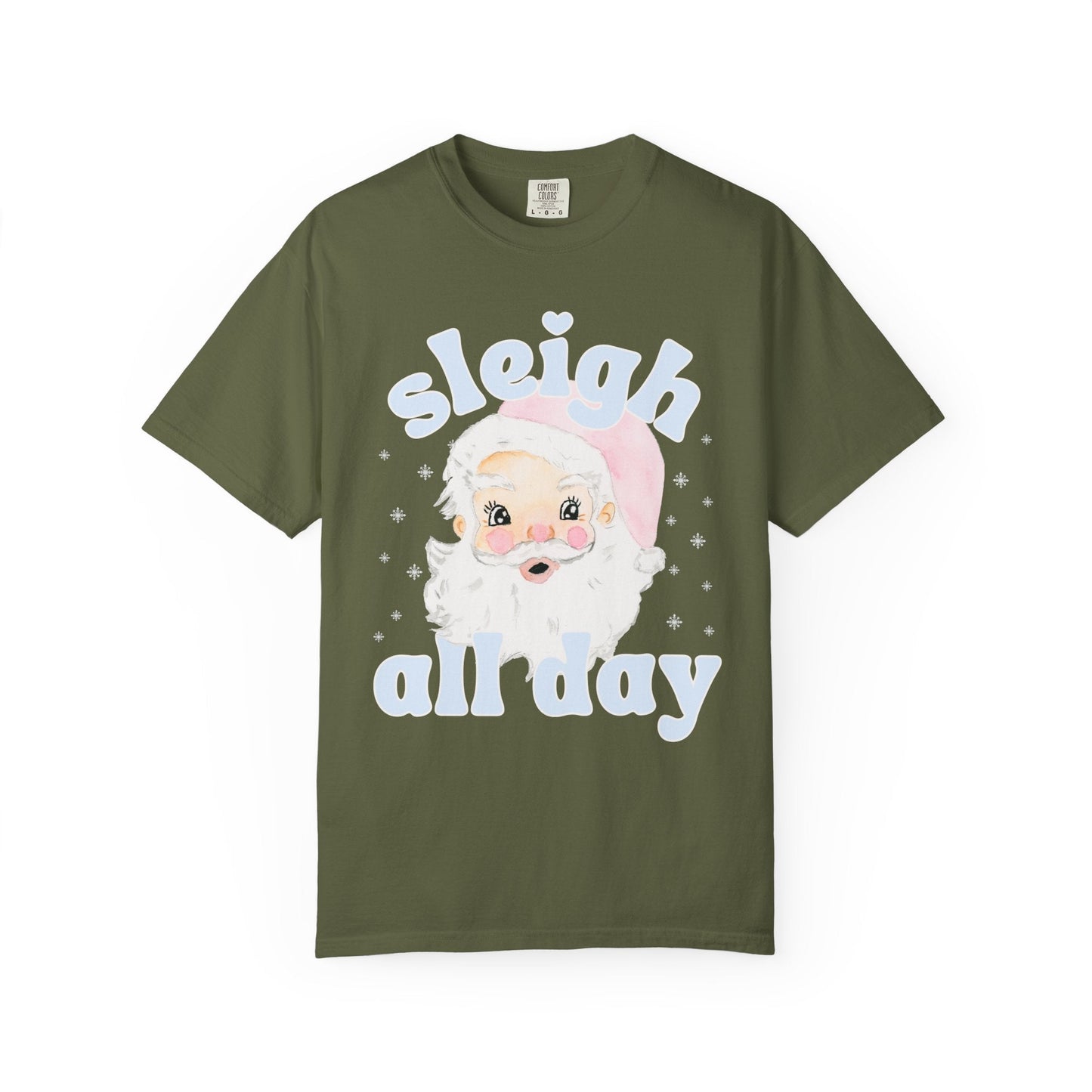 Funny Santa Shirt for Holidays: Sleigh All Day