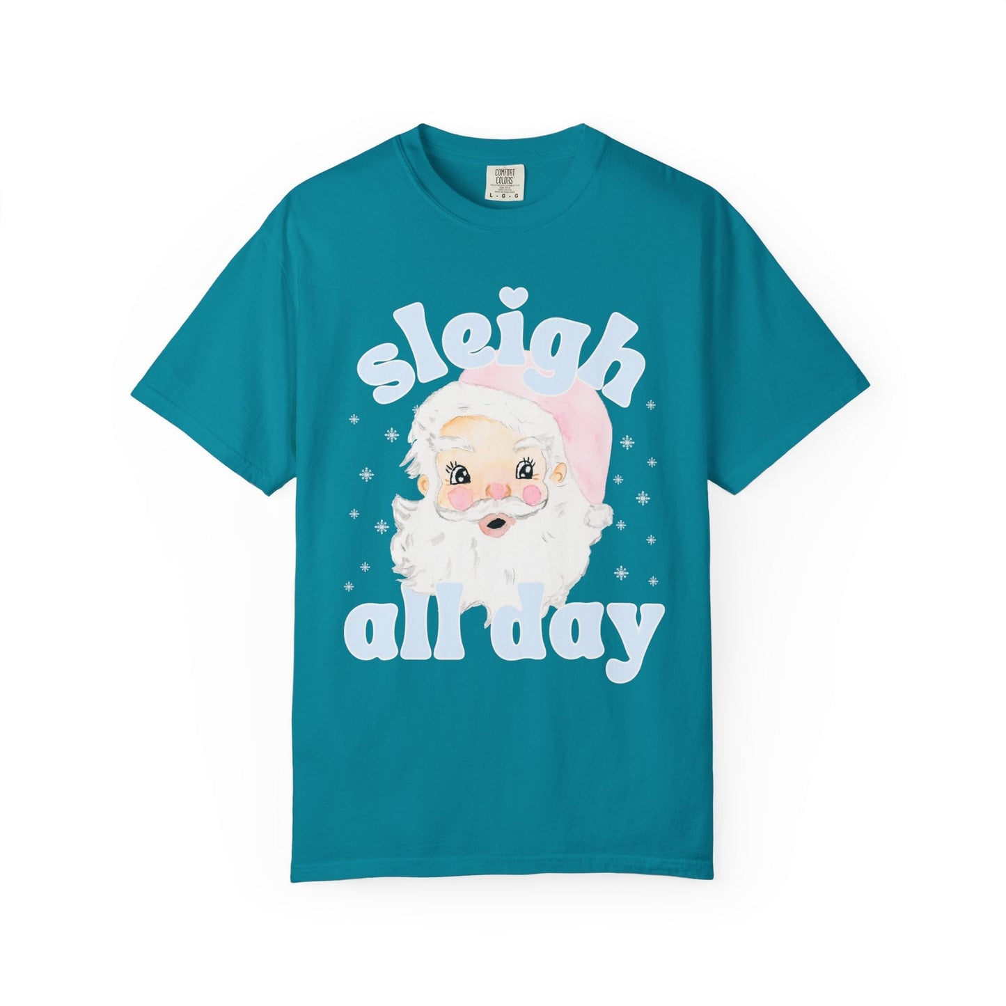 Funny Santa Shirt for Holidays: Sleigh All Day