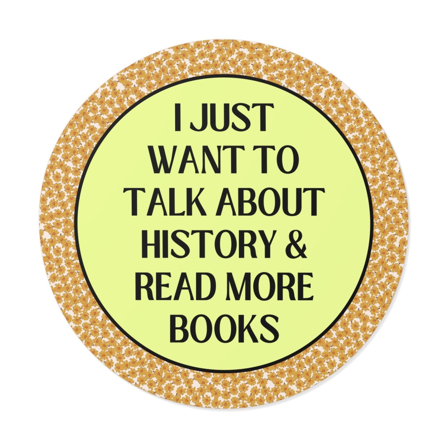 Funny Bookish History Sticker