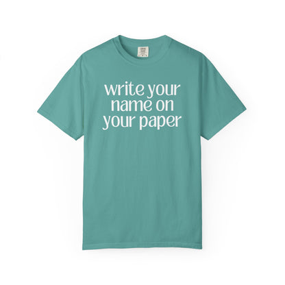 Write Your Name
