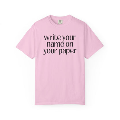 Write Your Name
