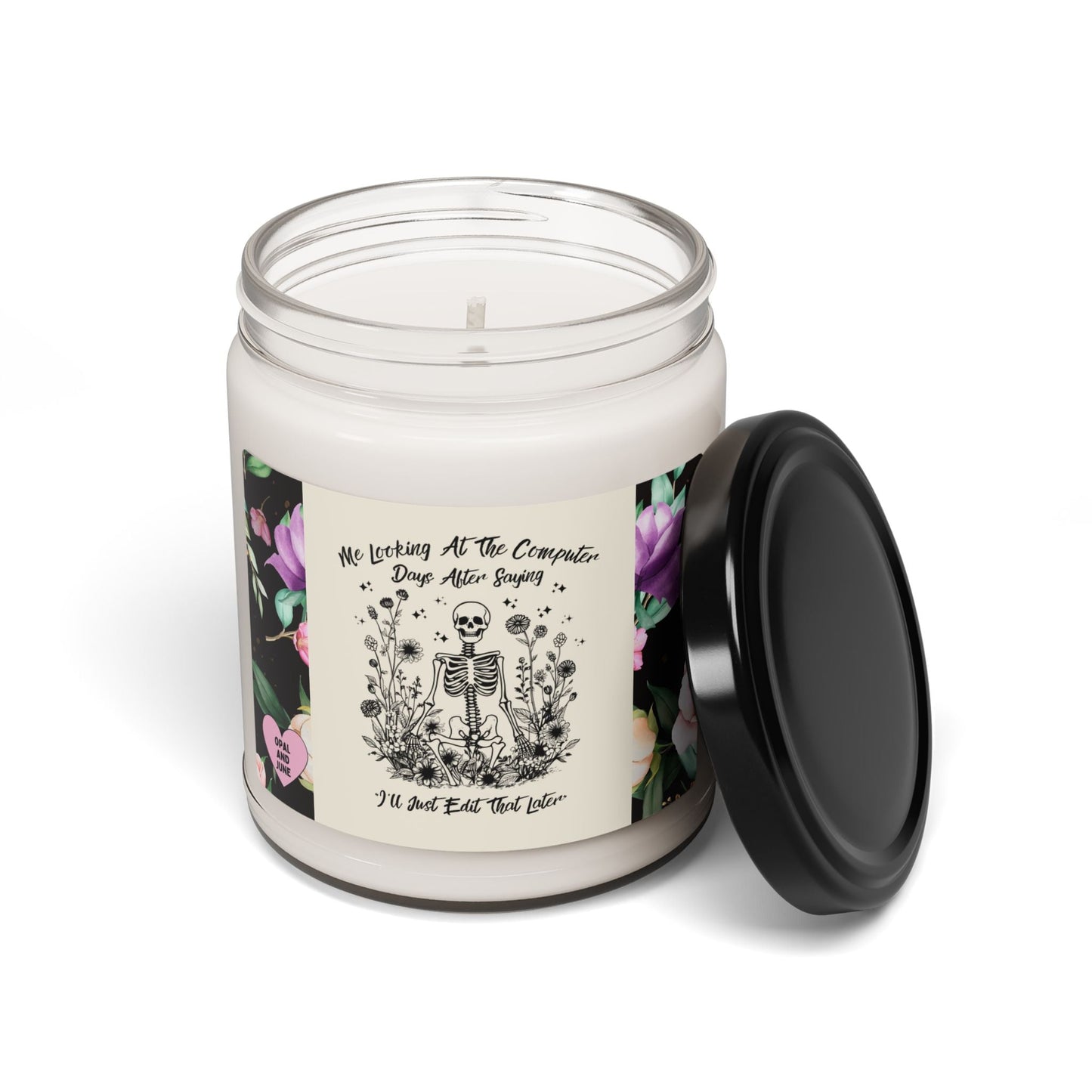 Funny Skeleton Candle for Editor