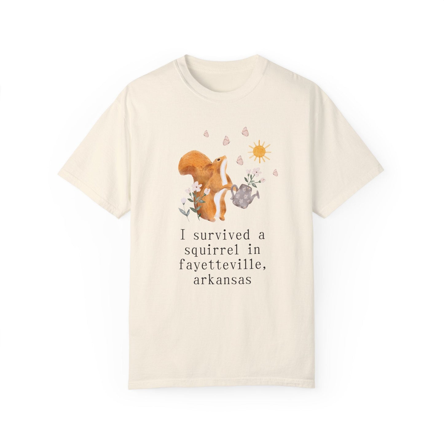 Funny Squirrel Tee Shirt: Fayetteville Arkansas