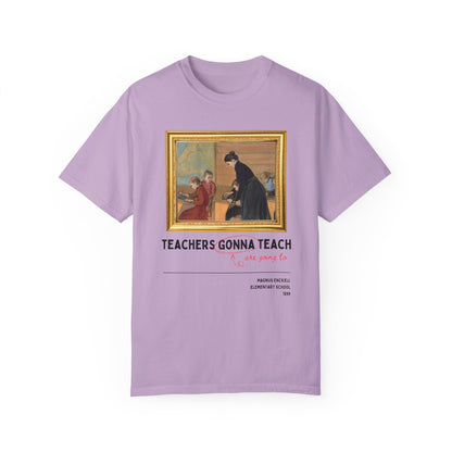 Funny Teacher Tee Shirt with Painting by Magnus Enckell