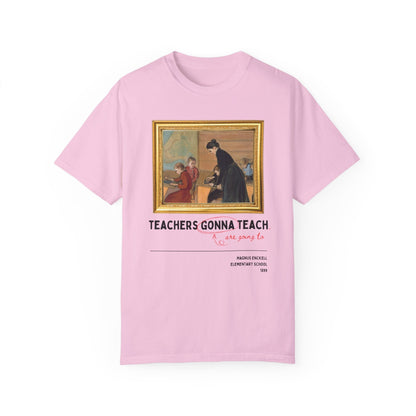 Funny Teacher Tee Shirt with Painting by Magnus Enckell