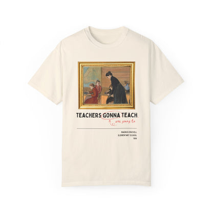 Funny Teacher Tee Shirt with Painting by Magnus Enckell