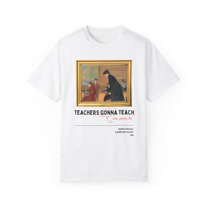 Funny Teacher Tee Shirt with Painting by Magnus Enckell