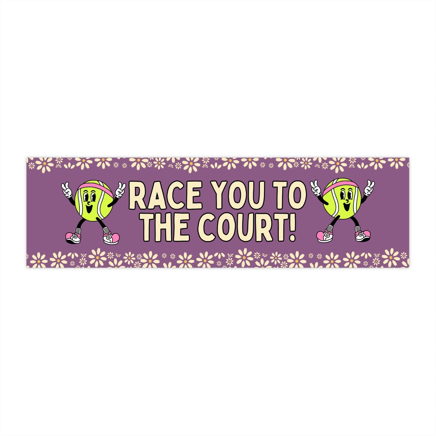 Funny Tennis Player Sticker