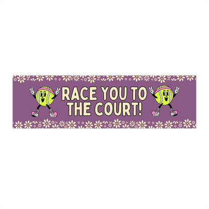 Funny Tennis Player Sticker
