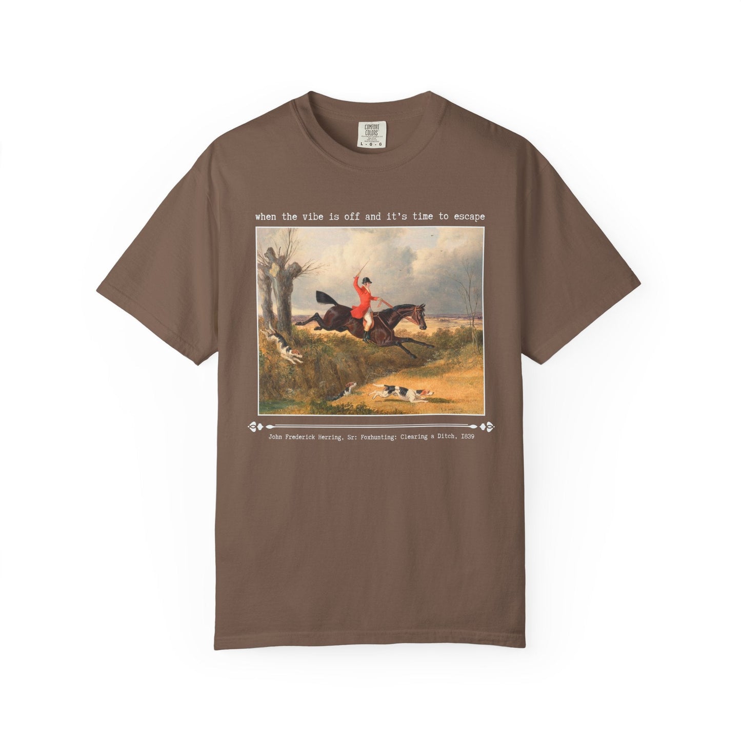 Funny The Vibe is Off Art History Tee Shirt
