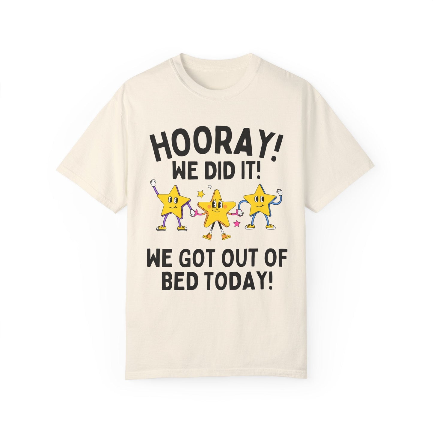 Funny Tired Mama Tee with Stars