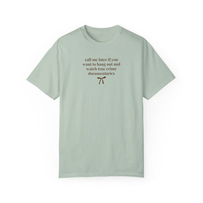 Funny True Crime History Tee Shirt