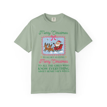 Funny Tudor History Tee Shirt for Christmas
