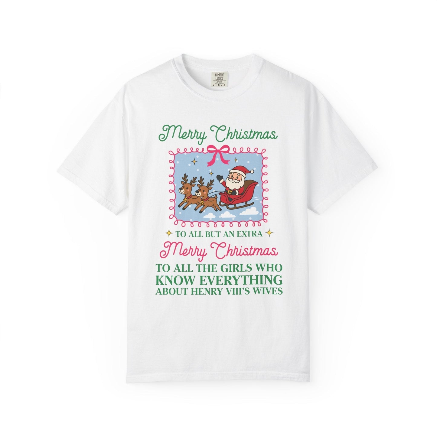 Funny Tudor History Tee Shirt for Christmas
