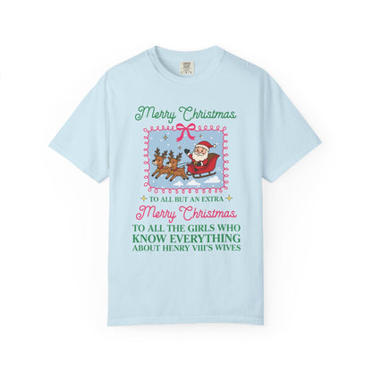 Funny Tudor History Tee Shirt for Christmas