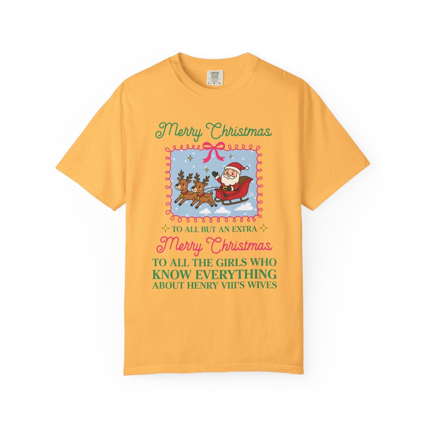 Funny Tudor History Tee Shirt for Christmas