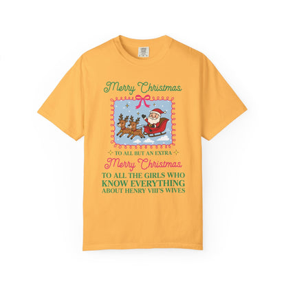 Funny Tudor History Tee Shirt for Christmas