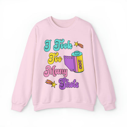 Funny Wedding Photographer Sweatshirt, Film Negative: I Took Too Many Shots
