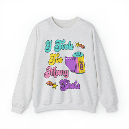 Funny Wedding Photographer Sweatshirt, Film Negative: I Took Too Many Shots