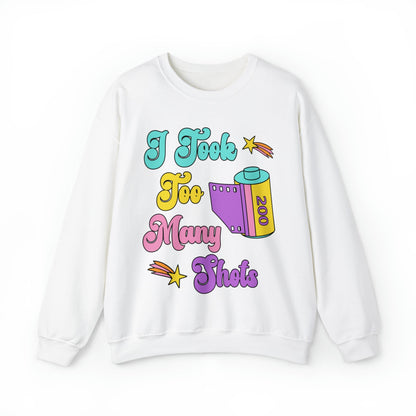 Funny Wedding Photographer Sweatshirt, Film Negative: I Took Too Many Shots