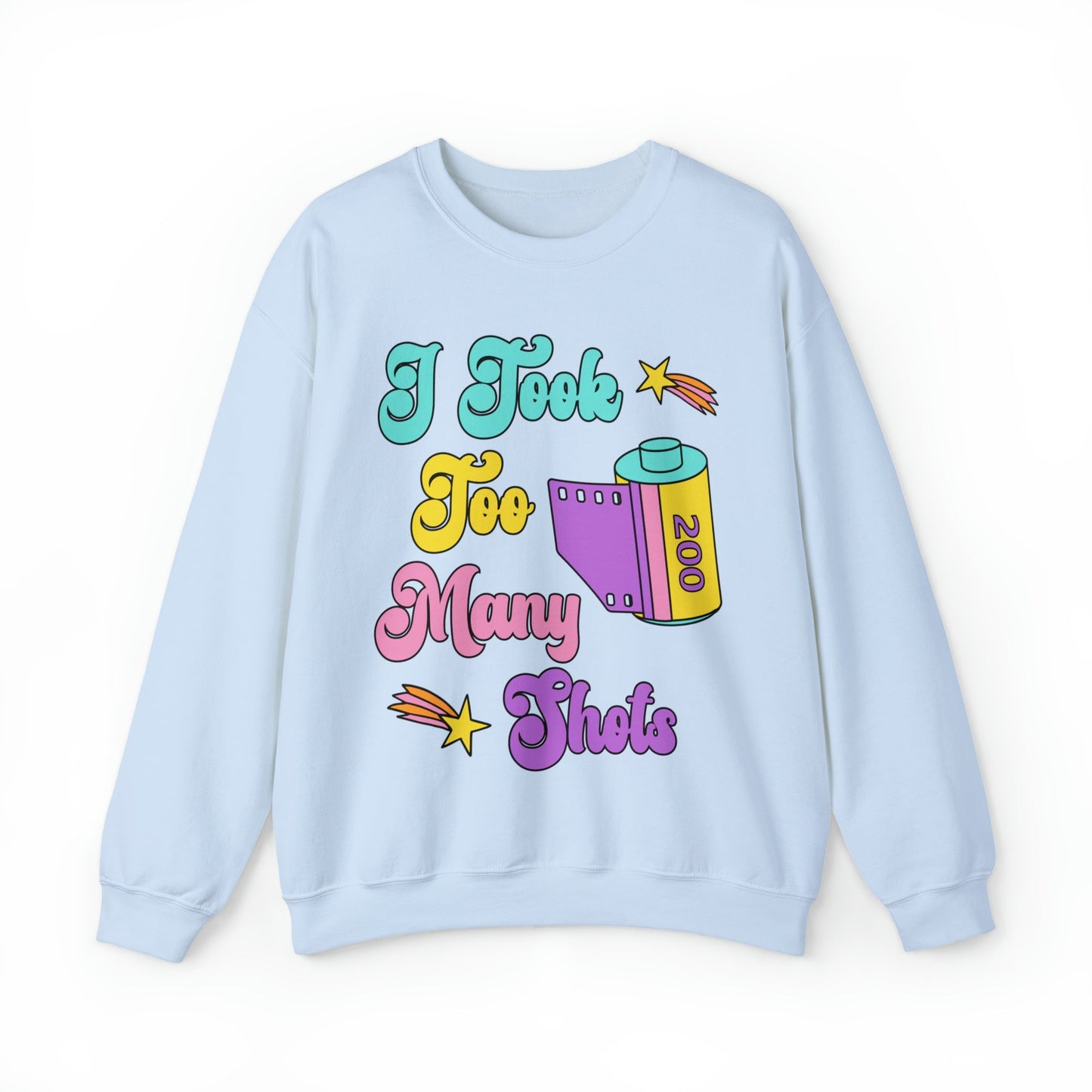 Funny Wedding Photographer Sweatshirt, Film Negative: I Took Too Many Shots