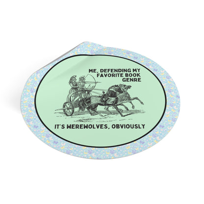 Funny Werewolf Romance Sticker